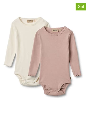 Wheat 2er-Set: Bodys "Regitze" in Creme/ Rosa