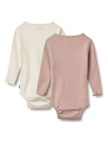 Wheat 2er-Set: Bodys "Regitze" in Creme/ Rosa