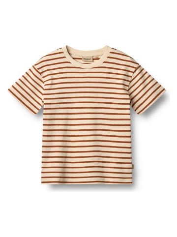 Wheat Shirt "Fabian" in Beige/ Rot