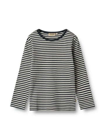Wheat Longsleeve "Stig" in Hellblau/ Schwarz