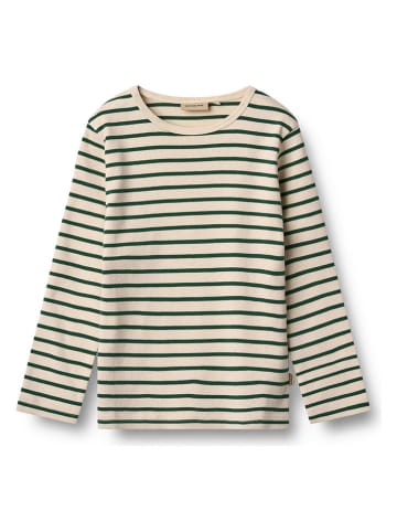 Wheat Longsleeve "Stig" in Beige/ Grün