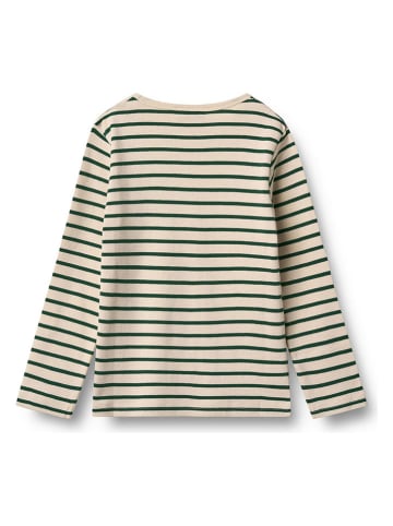 Wheat Longsleeve "Stig" in Beige/ Grün