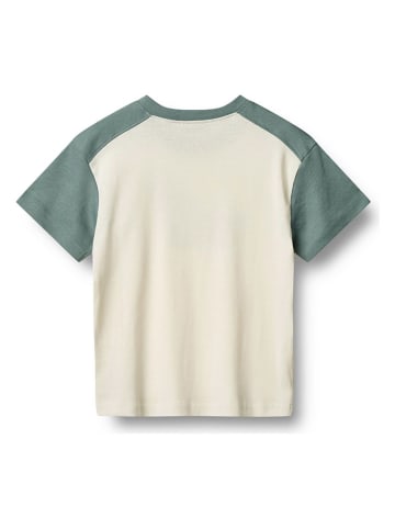 Wheat Shirt "Hector" in Weiß/ Grün