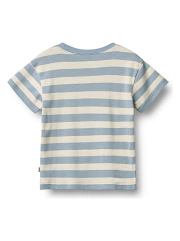 Wheat Shirt "Liam" in Hellblau/ Weiß