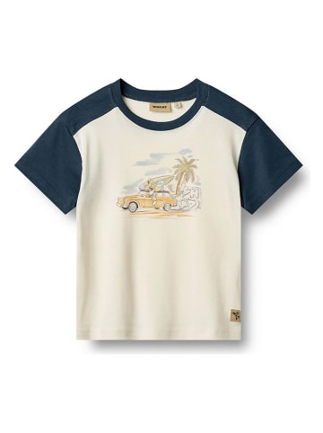 Wheat Shirt "Vincent" crème/donkerblauw