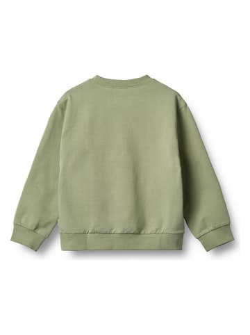 Wheat Sweatshirt "Steff" in Grün/ Creme