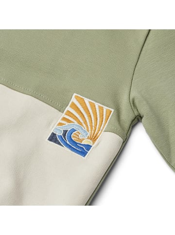 Wheat Sweatshirt "Steff" in Grün/ Creme