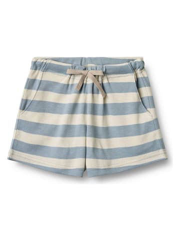 Wheat Shorts "Kalle" in Creme/ Hellblau