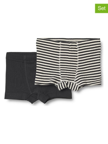 Wheat 2er-Set: Boxershorts "Louis" in Creme/ Anthrazit