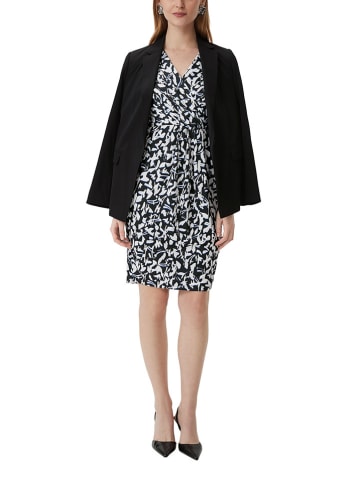 comma Kleid in Schwarz/ Weiß
