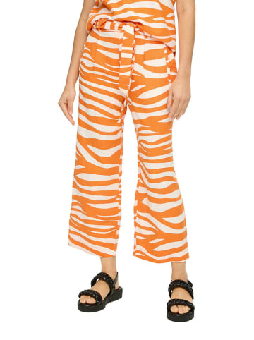 S.OLIVER RED LABEL Hose in Orange/ Weiß