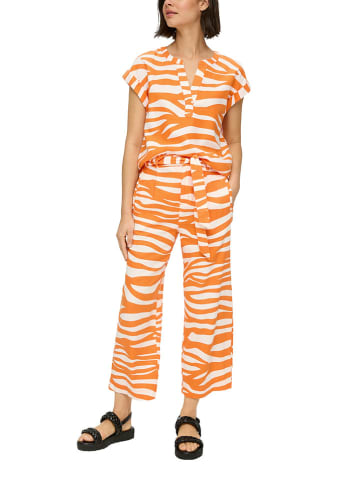 S.OLIVER RED LABEL Hose in Orange/ Weiß