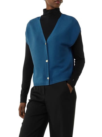 comma Cardigan in Blau