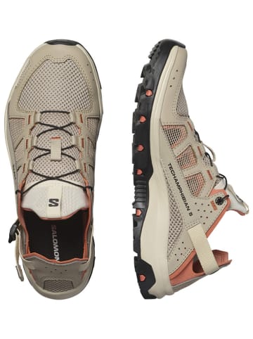 SALOMON Buty "Techamphibian 5" w kolorze beżowym do brodzenia