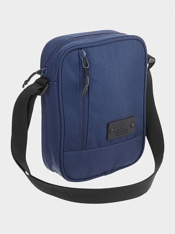 4F Schoudertas donkerblauw - (B)21 x (H)16 x (D)5 cm