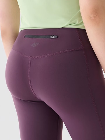 4F Legginsy sportowe w kolorze fioletowym