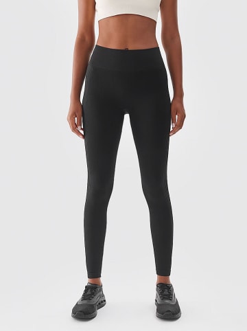 4F Legginsy sportowe w kolorze czarnym