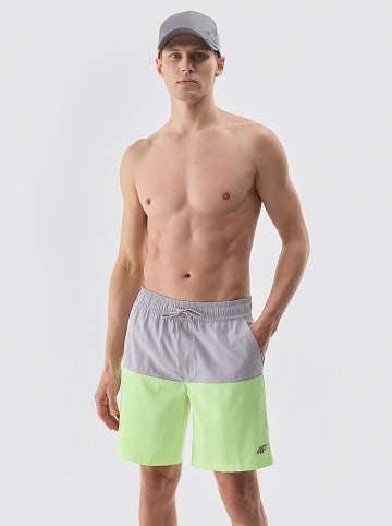 4F Zwemshort grijs/groen