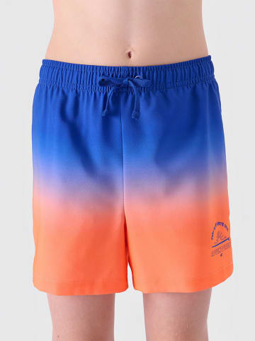 4F Zwemshort blauw/oranje