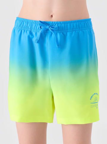 4F Zwemshort lichtblauw/geel