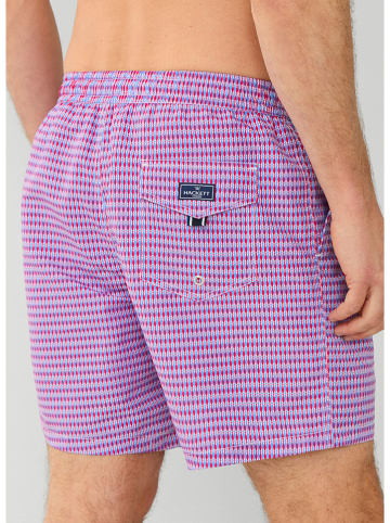 Hackett London Badeshorts in Pink/ Hellblau
