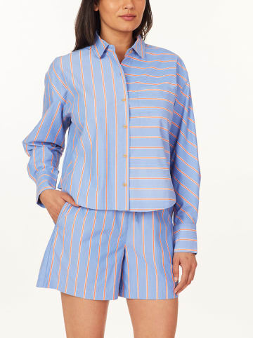 Scotch & Soda Hemd in Blau/ Orange