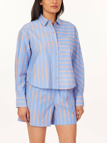 Scotch & Soda Hemd in Blau/ Orange