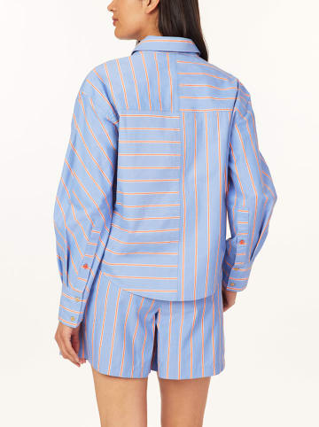 Scotch & Soda Hemd in Blau/ Orange