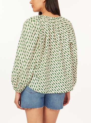 Scotch & Soda Bluse in Beige/ Grün