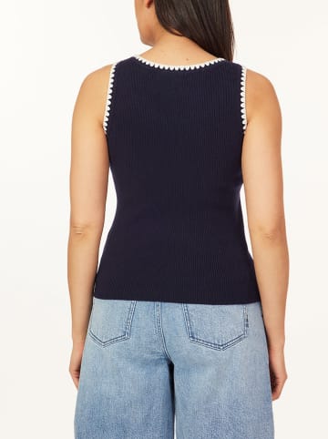 Scotch & Soda Top in Dunkelblau/ Weiß