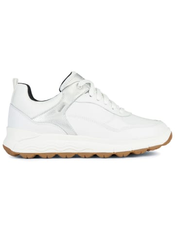 Geox Leder-Sneakers "Spherica 4X4 B Abx" in Weiß/ Silber
