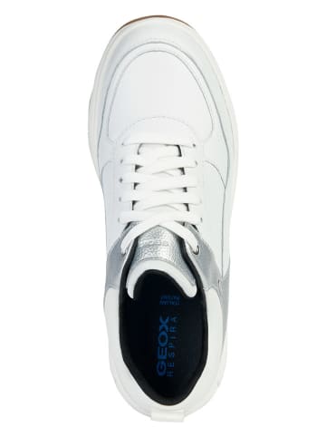 Geox Leren sneakers "Spherica 4X4 B Abx" wit/zilverkleurig
