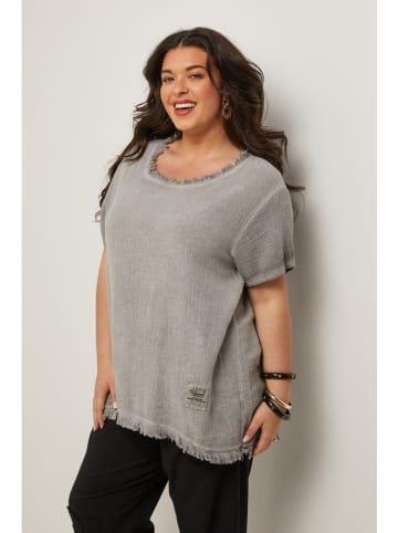 Curvy Lady Blouse grijs