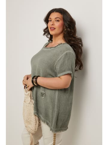Curvy Lady Bluzka w kolorze khaki