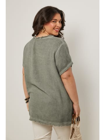 Curvy Lady Bluzka w kolorze khaki
