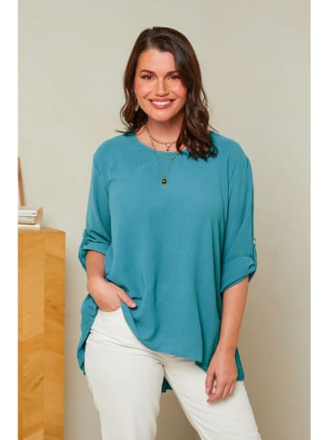 Curvy Lady Bluse in Türkis