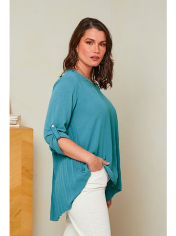 Curvy Lady Bluse in Türkis