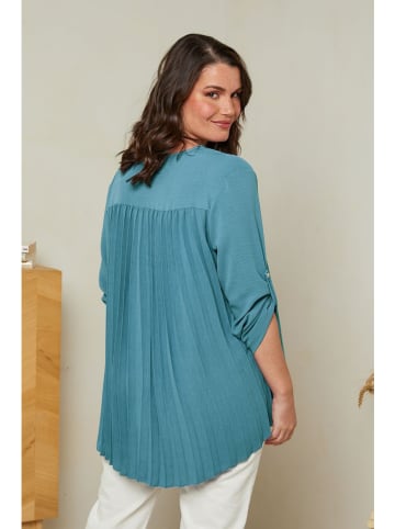 Curvy Lady Bluse in Türkis