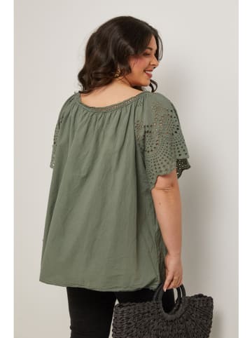 Curvy Lady Bluzka w kolorze khaki