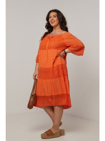 Curvy Lady Jurk oranje