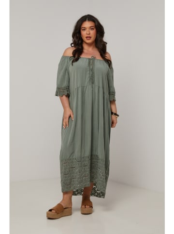 Curvy Lady Kleid in Khaki