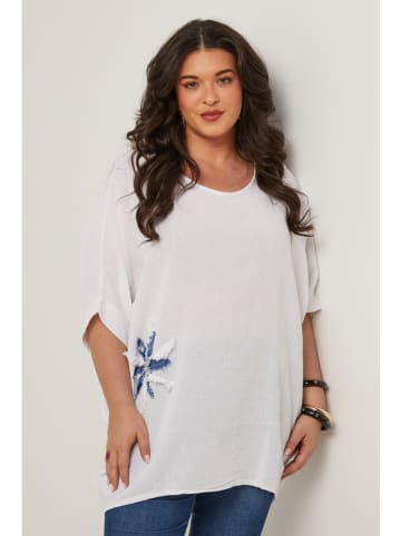 Curvy Lady Bluse in Weiß