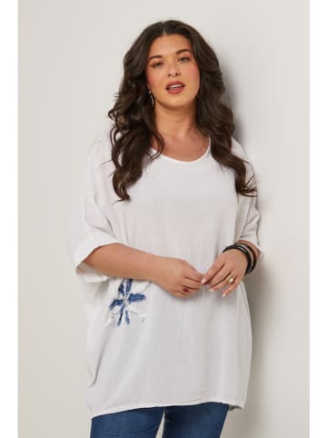 Curvy Lady Bluse in Weiß