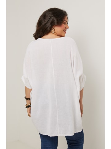 Curvy Lady Bluse in Weiß