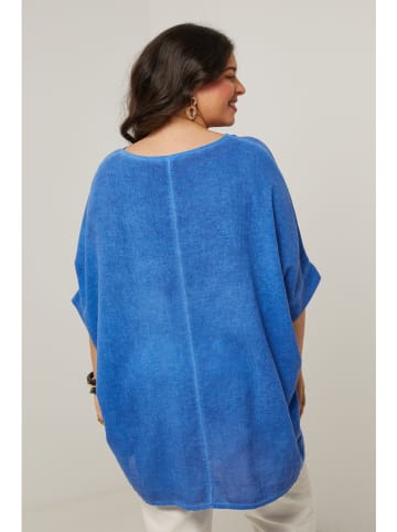 Curvy Lady Blouse blauw
