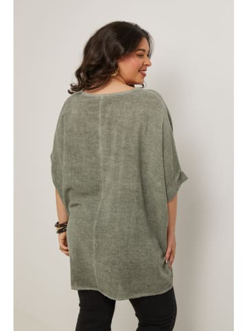 Curvy Lady Bluzka w kolorze khaki