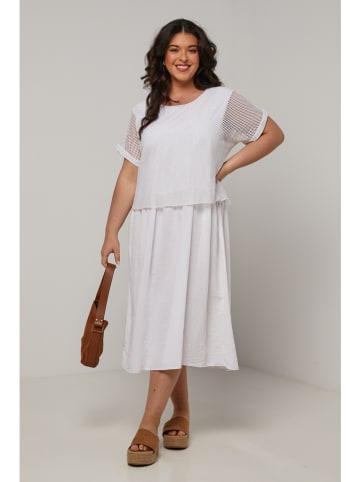 Curvy Lady Jurk wit