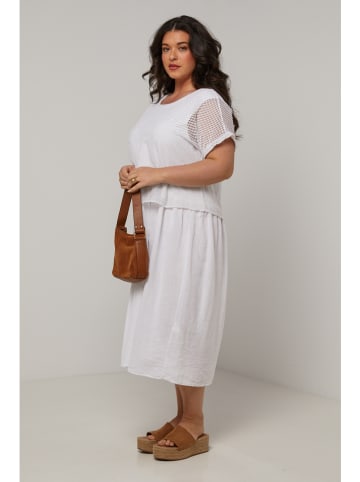 Curvy Lady Jurk wit