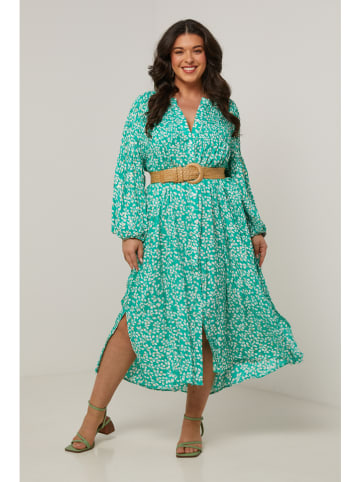 Curvy Lady Kleid in Türkis