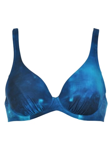 Naturana Bikini-Oberteil in Dunkelblau/ Blau